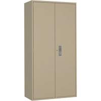 Armoire de rangements combin&eacute;s, Acier, 6 Tablettes, 72" h x 36" la x 18" P, Beige GTA Hardware Inc