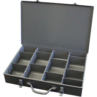 Boîtes en acier &agrave; compartiments &agrave; fond courb&eacute;, 17,875" la x 12" p x 3" h, 13 compartiments GTA Hardware Inc