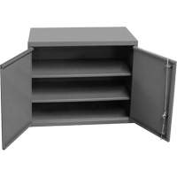Armoire murale, 27" h x 13-11/16" la x 35-7/8" p, 2 tablettes, Acier, Gris GTA Hardware Inc