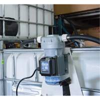 115V AC DEF Transfer Pump & IBC Tote Bracket with Nozzle GTA Hardware Inc
