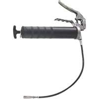 Pistolet &agrave; graisse robuste &agrave; poign&eacute;e pistolet avec rallonge de tuyau flexible, Capacit&eacute; 14 oz GTA Hardware Inc