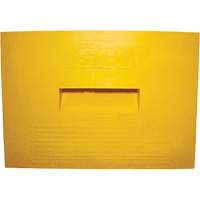 Wheel Chock, Polyurethane, Yellow, 15-1/4" W x 12-1/8" D x 10-3/4" H GTA Hardware Inc