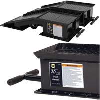 Rampes pour camions lourds avec longue poign&eacute;e en T, Capacit&eacute; 40 000 lb, 45" lo, 13-1/2" la, Hauteur de 9-19/50" GTA Hardware Inc