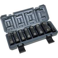 Jeu de douilles doubles hexagonales et h&eacute;licoidales avec coffret, 8 Morceaux, Prise de 1/2" GTA Hardware Inc