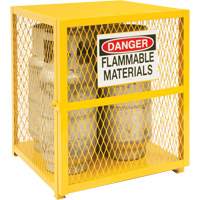 Armoire de rangement pour bouteilles &agrave; gaz, nbre de bouteilles: 4, 30" , 30" , 35" , Jaune GTA Hardware Inc