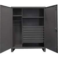 Vestiaire tr&egrave;s robuste, Acier, 48" la x 24" p x 78" h, Gris GTA Hardware Inc