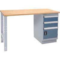 &eacute;tabli industriel, Porte a/combinaison de tiroirs, Cap 1000 lb, 72" la x 36" p, 34" h GTA Hardware Inc