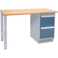 &eacute;tabli industriel, Porte a/combinaison de tiroirs, Cap 1000 lb, 60" la x 36" p, 34" h GTA Hardware Inc