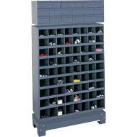 Modular Small Parts Storage Unit, Steel, 18 Drawers, 33-3/4" x 12-1/4" x 58-5/8", Grey GTA Hardware Inc