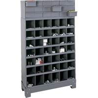 Modular Small Parts Storage Unit, Steel, 18 Drawers, 33-3/4" x 12-1/4" x 58-5/8", Grey GTA Hardware Inc