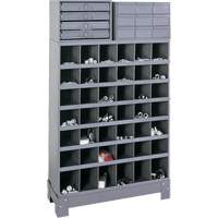 Modular Small Parts Storage Unit, Steel, 13 Drawers, 33-3/4" x 12-1/4" x 59", Grey GTA Hardware Inc