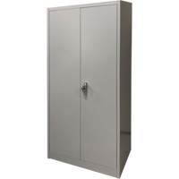 Storage Cabinet, Steel, 4 Shelves, 66" H x 30" W x 15" D, Grey GTA Hardware Inc