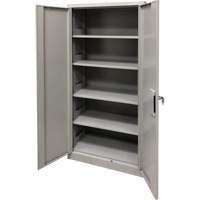 Armoire de rangement, Acier, 4 Tablettes, 78" h x 36" la x 24" P, Gris GTA Hardware Inc