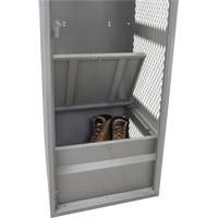 Gear Locker, Steel, 24" W x 18" D x 72" H, Grey GTA Hardware Inc