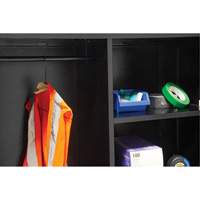 Armoire de rangement combin&eacute;e, 36" la x 18" p x 72" h, Noir GTA Hardware Inc