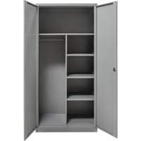 Combination Storage Cabinet, 36" W x 18" D x 72" H, Grey GTA Hardware Inc