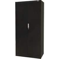 Armoire de rangement Hi-Boy, Acier, 4 Tablettes, 72" h x 36" la x 18" P, Noir GTA Hardware Inc