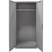 Armoire garde-robe, Acier, 36" la x 18" p x 72" h, Gris GTA Hardware Inc