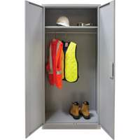 Armoire garde-robe, Acier, 36" la x 18" p x 72" h, Gris GTA Hardware Inc