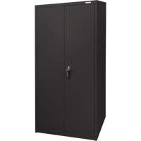 Storage Cabinet, Steel, 4 Shelves, 66" H x 30" W x 15" D, Black GTA Hardware Inc