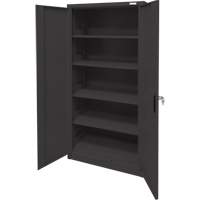 Storage Cabinet, Steel, 4 Shelves, 78" H x 36" W x 24" D, Black GTA Hardware Inc