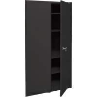 Storage Cabinet, Steel, 4 Shelves, 78" H x 36" W x 24" D, Black GTA Hardware Inc