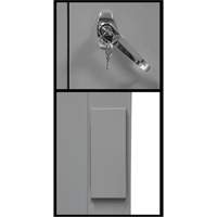 Armoire de rangement &agrave; hauteur de comptoir, Acier, 2 Tablettes, 42" h x 30" la x 15" P, Gris GTA Hardware Inc