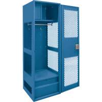 Gear Locker with Door, Steel, 24" W x 18" D x 72" H, Dark Blue GTA Hardware Inc