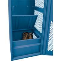 Gear Locker with Door, Steel, 24" W x 18" D x 72" H, Dark Blue GTA Hardware Inc