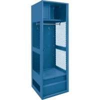 Gear Locker, Steel, 24" W x 18" D x 72" H, Dark Blue GTA Hardware Inc
