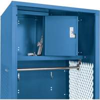 Gear Locker, Steel, 24" W x 18" D x 72" H, Dark Blue GTA Hardware Inc