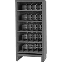 Heavy-Duty Open Front Cabinet with Dividers, Steel, 0 Drawers, 36" x 24" x 78", Grey GTA Hardware Inc