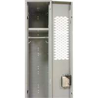 Casiers ventil&eacute;s, Bloc de 3, 36" x 18" x 88", Acier, Gris, D&eacute;mont&eacute;, Perfor&eacute; GTA Hardware Inc