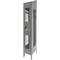 Casiers ventil&eacute;s, 12" x 18" x 88", Acier, Gris, D&eacute;mont&eacute;, Perfor&eacute; GTA Hardware Inc