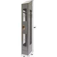 Casiers ventil&eacute;s, 12" x 18" x 88", Acier, Gris, D&eacute;mont&eacute;, Perfor&eacute; GTA Hardware Inc