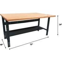 &eacute;tabli modulaire industriel, Cap 1000 lb, 72" la x 48" p GTA Hardware Inc