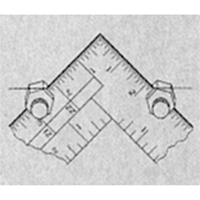 Fixations de calibre d'escalier pour &eacute;querres de charpente & &eacute;querres de charpentier GTA Hardware Inc