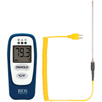 Food Thermometer with HACCP Check, Contact, Digital, -83.2 - 1999°F (-64 to 1400°C) GTA Hardware Inc