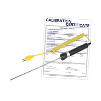 Immersion Thermocouple Probe with Calibration Certificate, 600 °C (1112°F) Max. Temp. GTA Hardware Inc