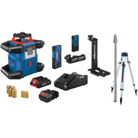 Revolve4000 Connected Self-Leveling Horizontal/Vertical Rotary Laser Kit, 4000' (1219.2 m), 635 Nm GTA Hardware Inc