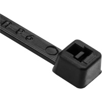 Attaches de c&acirc;ble PA66, Longueur 8", R&eacute;sistance &agrave; la traction 50 lb, Noir GTA Hardware Inc