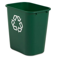 Medium Recycling Wastebasket, Deskside, Plastic, 28 US Qt. GTA Hardware Inc