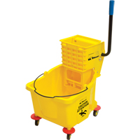 Seau et essoreuse pour vadrouille, Pression lat&eacute;rale, 9,5 gal. US (38 pintes), Jaune GTA Hardware Inc