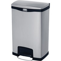 Contenant &agrave; d&eacute;chets Slim Jim , Acier inoxydable, Capacit&eacute; 13 gal. US GTA Hardware Inc