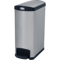 Contenant &agrave; d&eacute;chets Slim Jim , Acier inoxydable, Capacit&eacute; 13 gal. US GTA Hardware Inc