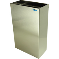 Wall Mounted Waste Receptacles, Stainless Steel, 11 US gal. GTA Hardware Inc