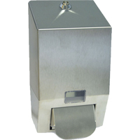 Stainless Steel Soap Dispenser, Push, 1000 ml Capacity, Cartridge Refill Format GTA Hardware Inc