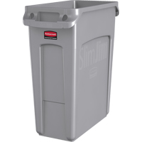 Contenants Slim Jim avec canaux de ventilation, De bureau, Poly&eacute;thyl&egrave;ne, 16 gal. US GTA Hardware Inc