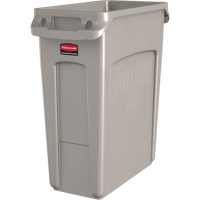 Contenants Slim Jim avec canaux de ventilation, De bureau, Poly&eacute;thyl&egrave;ne, 16 gal. US GTA Hardware Inc