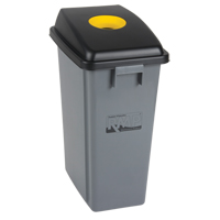 Bac &agrave; d&eacute;chets et de recyclage avec couvercle de classification, Plastique, 16 gal. US GTA Hardware Inc